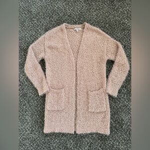 Love Tree Fuzzy Popcorn Cardigan with Pockets - size medium